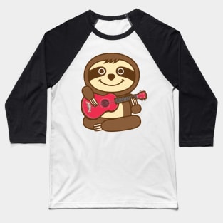 Sloth ukulele Baseball T-Shirt